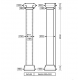 Колонна Европласт 1.30.206 Пенополиуретан 2623*392*392 мм