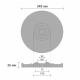 Розетка Decomaster DM 0361 (d нар. 348 | h=36)
